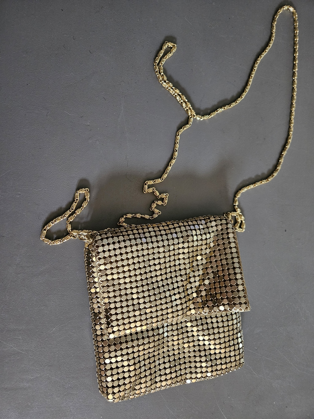 Gold Sequin Crossbody Bag - Women